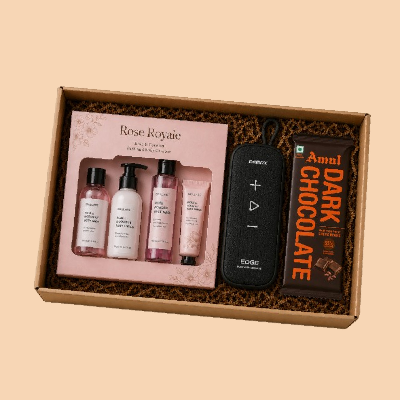 Gift Set-7: Rose Royal Gift Set + Remaxx Edge Speaker Gift Hamper