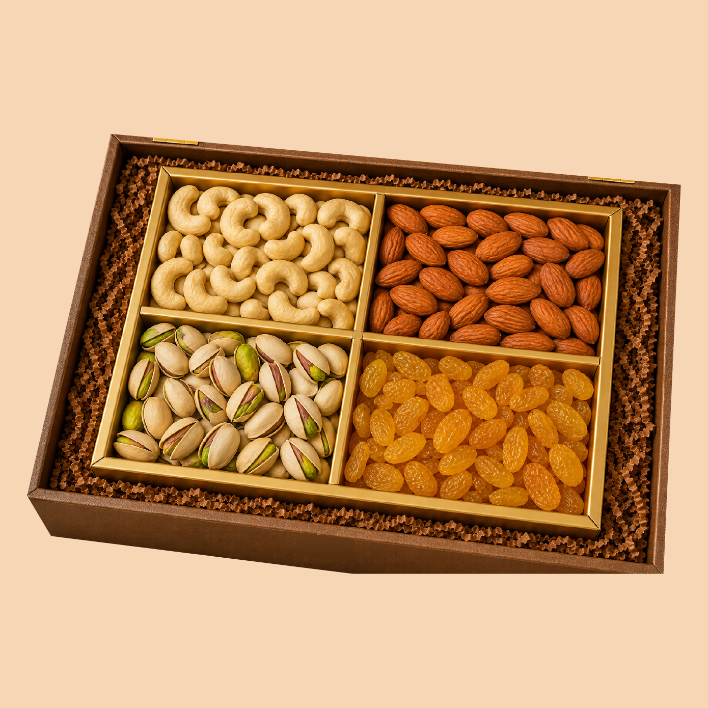 Gift Set-17.2: Dry Fruit Gift Box – 100g Each