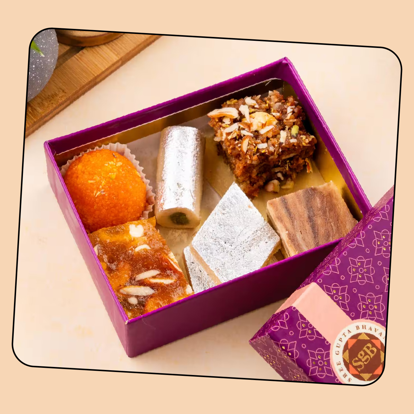 Gift Set-19: Assorted Ghee Sweets Gupta – 1/4 KG