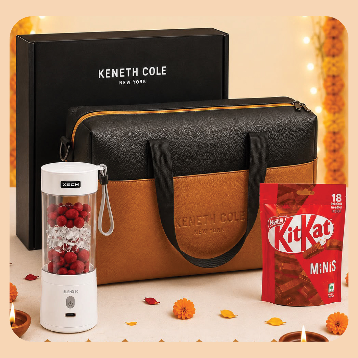 Gift Set-38: Premium Bag + Wireless Personal Juicer + Premium Chocolates + Gift Box